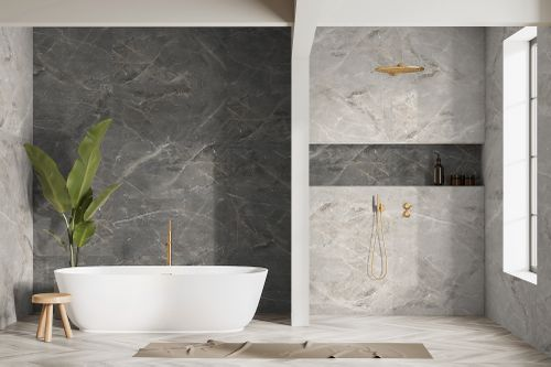 Керамогранит Global Tile Tulip Темно-Серый 60X120 см 1,44 м², изображение