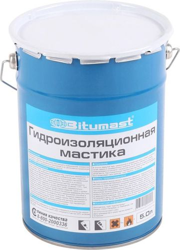 Мастика битумная Bitumast 5,0 л, изображение