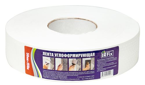 Лента бумажная углоформирующая IRFIX 50 мм х 150 м, вид