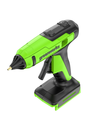 Пистолет клеевой аккумуляторный GREENWORKS G24GLG 1х2Ач ЗУ, фото