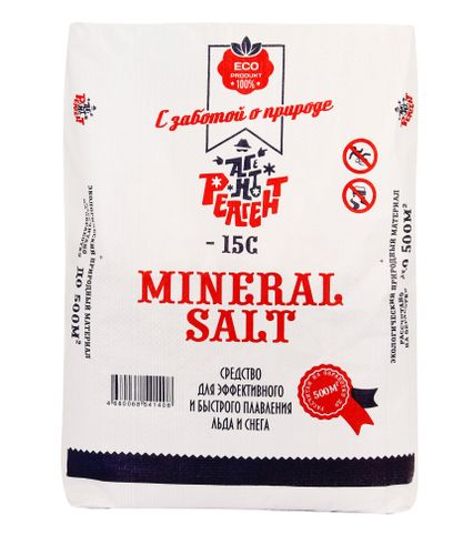 Противогололедный реагент Mr.Defroster Mineral Salt 25 кг, фотография