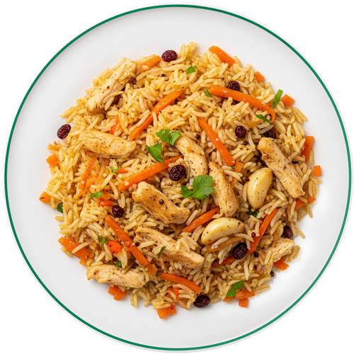 Плов с курицей ЛЕНТА FRESH, весовой, вид