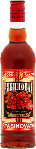 Настойка ЛАДОГА Рябиновая на коньяке сладкая, 24%, 0.5л, детальное фото
