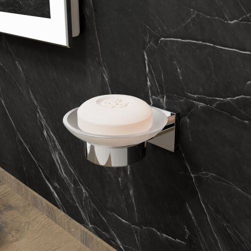 Мыльница стекло Lux Chrome хром, изображение