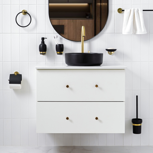 Мыльница настенная Moroshka Oro Nero черный 1 шт, детальное фото