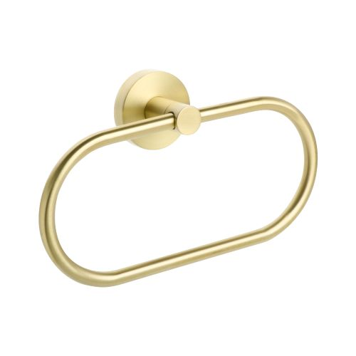 Держатель для полотенца кольцо Comfort Gold золото-сатин, изображение