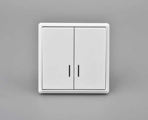 Выключатель двухклавишный ALTECH ENCORE 2SIW белый, фотография