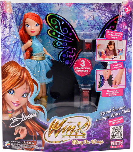 Кукла WINX BTW Scratch Art Wings, шарнирная, с крыльями, Арт. IW0125210-Л, изображение