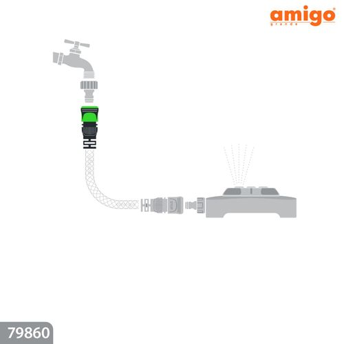 Коннектор AMIGO 1/2", 79860, фотография
