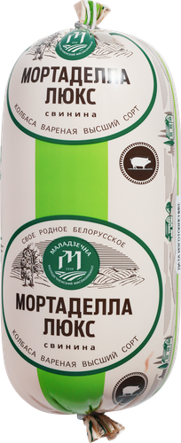 Колбаса вареная МАЛАДЗЕЧНА Мортаделла Люкс, высший сорт, 490г, детальное фото