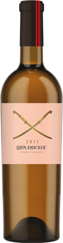Вино ЦИМЛЯНСКОЕ Цимлянский Черный-Мерло Долина Дона розовое сухое, 0.75л, фото