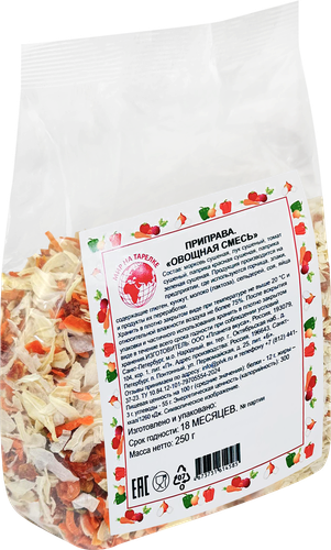 Овощная смесь МИР НА ТАРЕЛКЕ Классическая, сушеная, 250г, вид