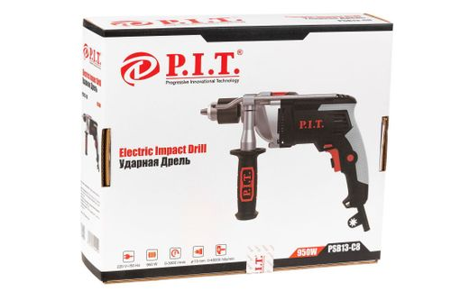 Дрель ударная P.I.T. PSB13-C8 950 Вт, крупный план