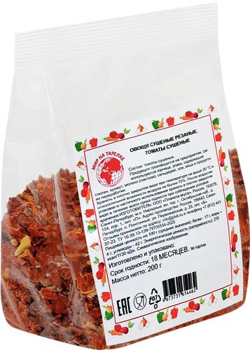 Томаты МИР НА ТАРЕЛКЕ сушеные, 200г, вид