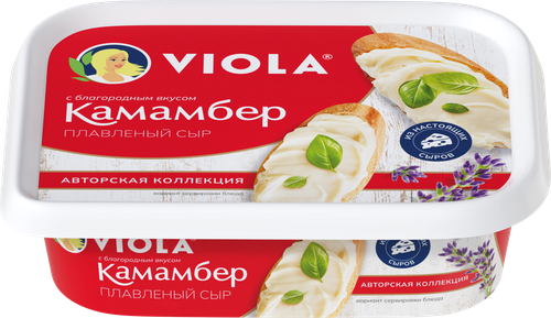 Сыр плавленый VIOLA со вкусом сыра Камамбер 35%, без змж, 190г, фотография