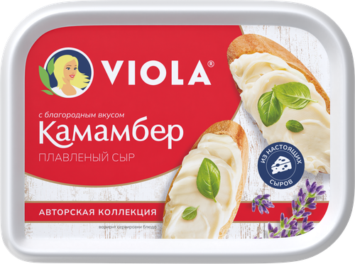 Сыр плавленый VIOLA со вкусом сыра Камамбер 35%, без змж, 190г, детальное фото
