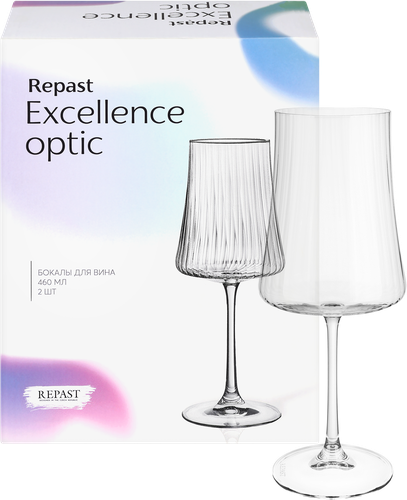 Набор бокалов для вина REPAST Excellence Optic 460мл, Арт. 65954, 2шт, картинка