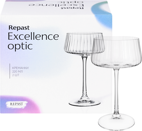Набор креманок REPAST Excellence Optic 220мл, Арт. 65950, 2шт, изображение