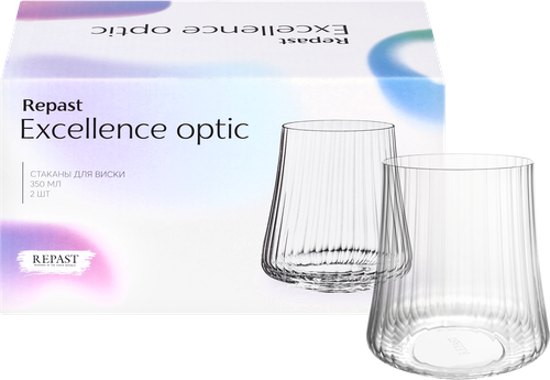 Набор стаканов для виски REPAST Excellence Optic 350мл, Арт. 65947, 2шт, фотография