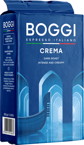 Кофе молотый BOGGI Crema натуральный жареный, 250г, изображение