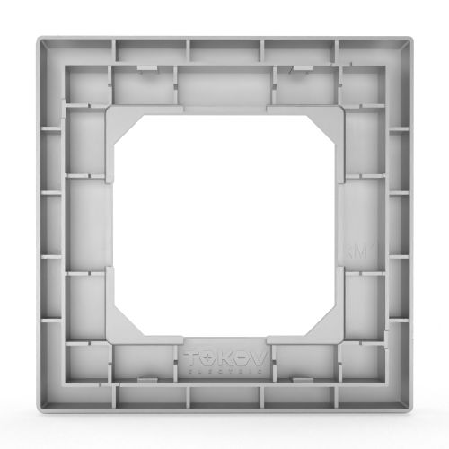Рамка 1 пост TOKOV ELECTRIC PIXEL алюминий, изображение