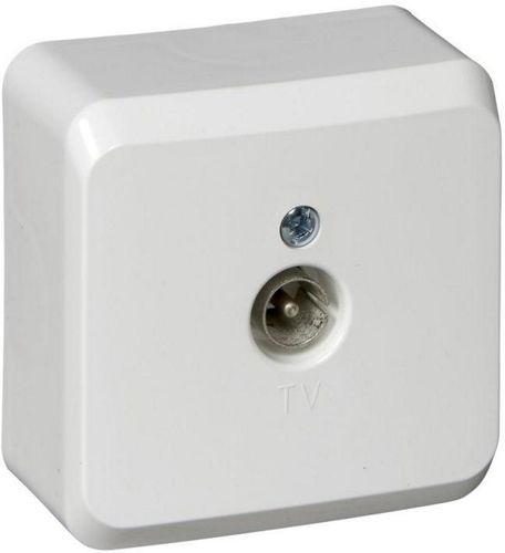 Розетка TV 1 пост Schneider Electric ETUDE белый, фото