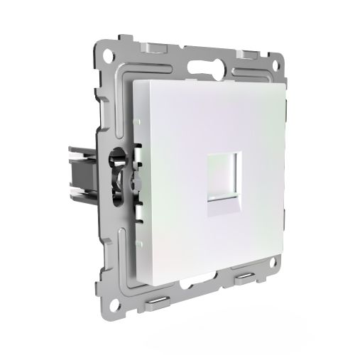 Розетка RJ-45 1 пост TOKOV ELECTRIC PIXEL перламутр, вид