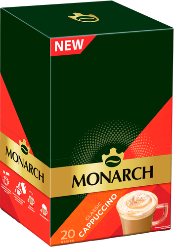 Напиток кофейный растворимый MONARCH Капучино классик, 20x15г, картинка