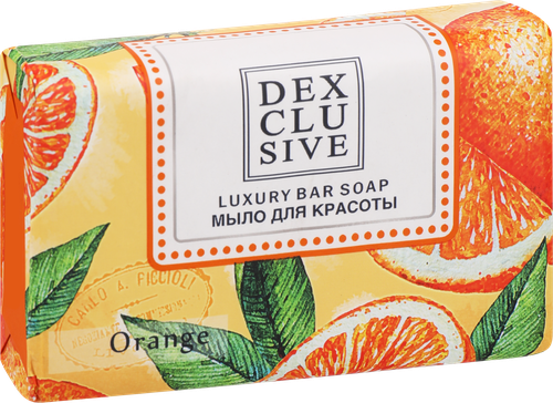Мыло туалетное DEXCLUSIVE Апельсин, парфюмированное, 150г, изображение
