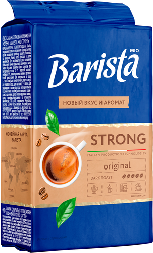 Кофе молотый BARISTA MIO Strong, 225г, детальное фото