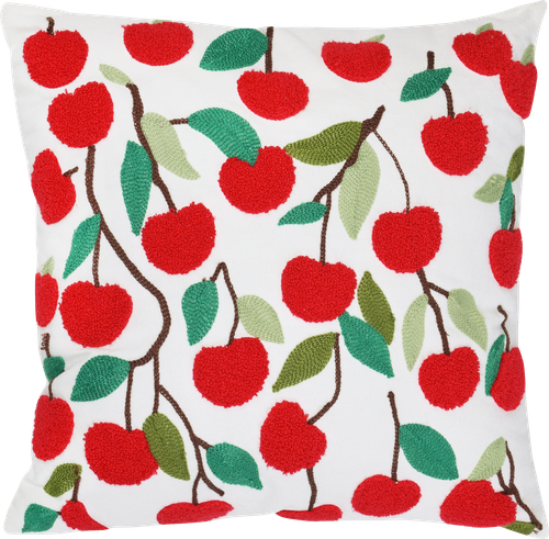 Подушка декоративная HOMECLUB Cherry 40х40см, бархатная, Арт.C12-3-25063067, картинка