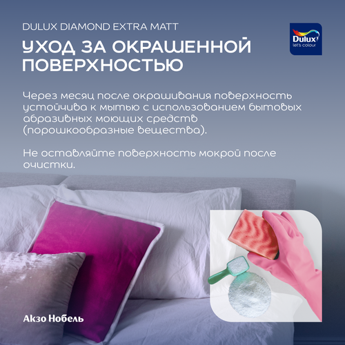 Краска Dulux Professional Diamond Extra Matt глубокоматовая BC 2,25 л, фото
