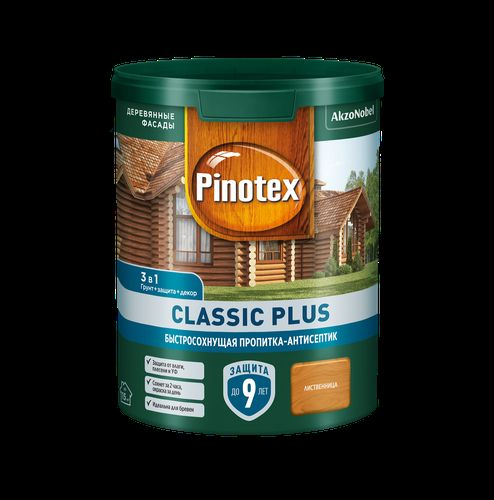 Пропитка-антисептик Omnitex Classic Plus 3в1 листвен 0,9 л, изображение
