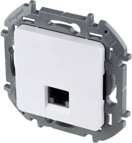 Розетка RJ-45 1 пост Legrand Inspiria белый, фотография