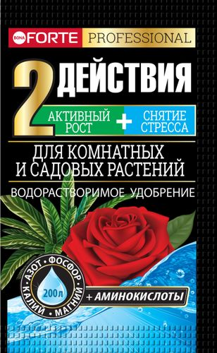 Удобрение с аминокислотами Bona Forte для комнатных и садовых растений 100 г, детальное фото