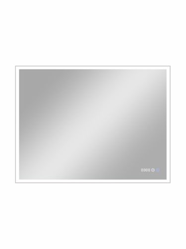 Зеркало "Tomas Led" 800х600 с часами, вид
