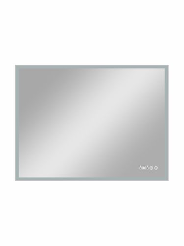 Зеркало "Tomas Led" 800х600 с часами, картинка