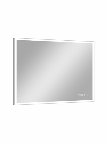 Зеркало "Tomas Led" 800х600 с часами, вид