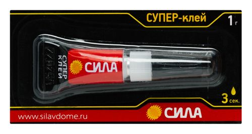 Супер клей Сила SSBL 12-1, 1 гр, вид
