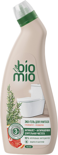 Гель чистящий для унитаза BIOMIO экологичный, 750мл, картинка