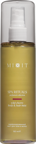 Мист для тела и волос MIXIT Spa rituals с ароматом дикой вишни, 150мл, вид