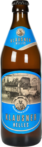 Пиво светлое KLAUSNER Helles фильтрованное пастеризованное 5,2%, 0.5л, картинка