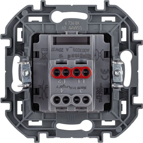 Переключатель 1-клавишный Legrand Inspiria 673680 белый, вид