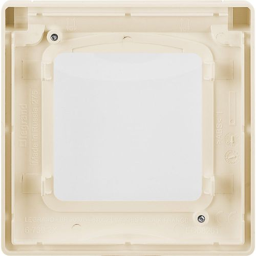 Рамка 1 пост Legrand Inspiria слоновая кость, крупный план
