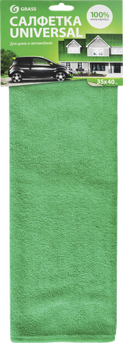 Салфетка микрофибра универсальная Grass 35х40 см, крупный план