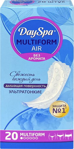 Прокладки ежедневные DAY SPA мультиформ без аромата, 20шт, картинка