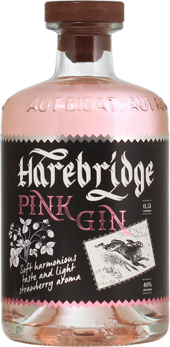 Джин HAREBRIDGE Pink дистиллированный 40%, 0.5л, детальное фото