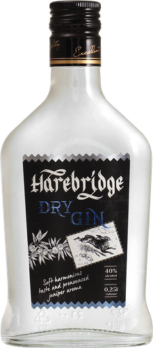 Джин HAREBRIDGE Dry дистиллированный 40%, 0.25л, картинка