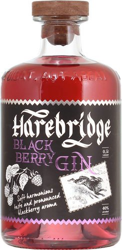 Джин HAREBRIDGE Blackberry дистиллированный 40%, 0.5л, картинка