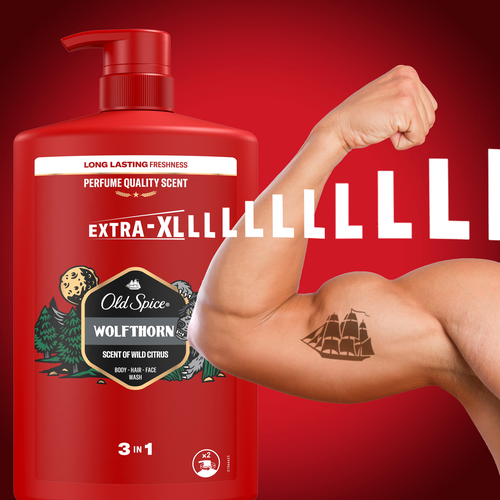Гель для душа+Шампунь OLD SPICE Wolfthorn, 1000мл, вид